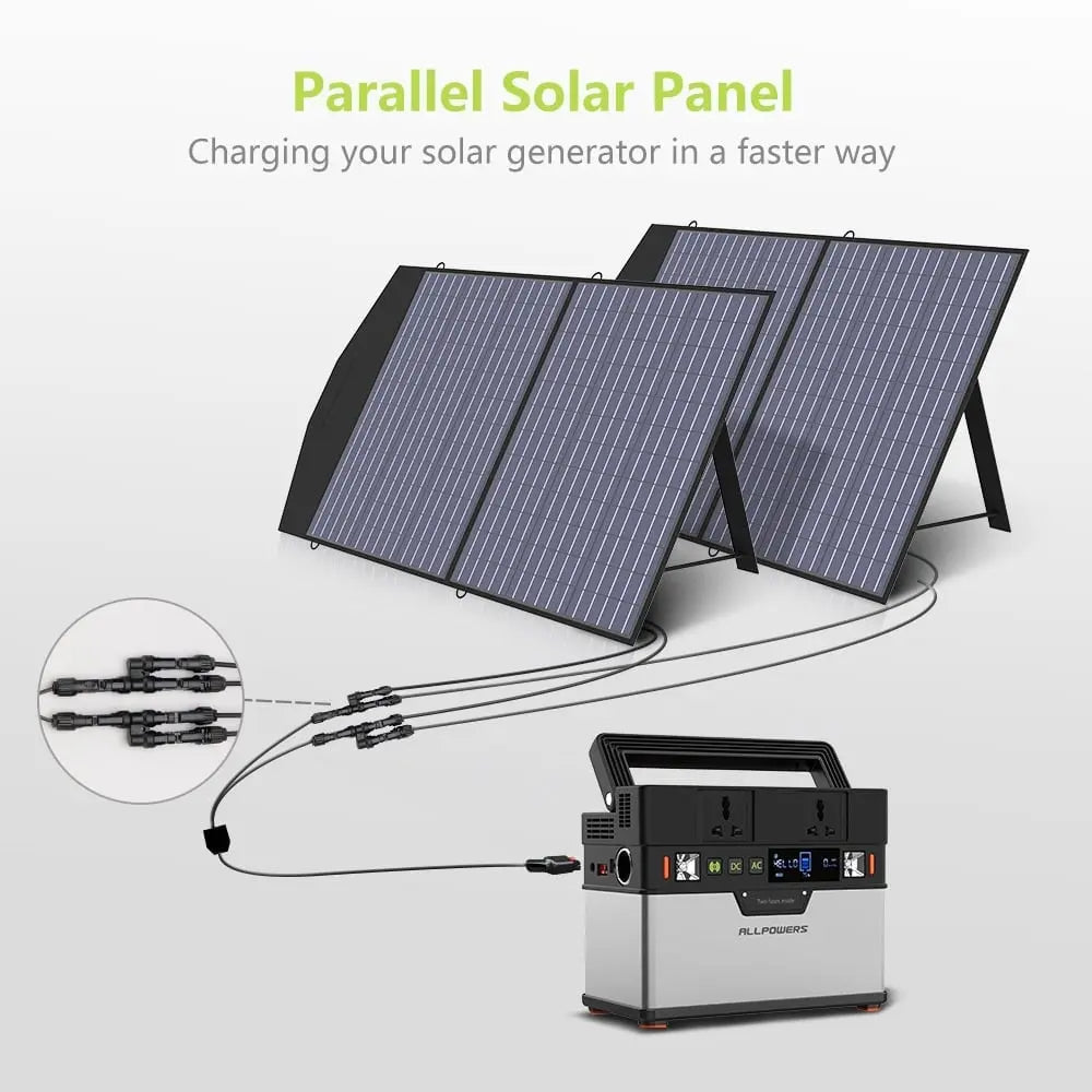 Foldable solar panel for e.g. generator, 18 V, 100 W leisure camping Foldable solar panel for e.g. generator, 18 V, 100 W leisure camping